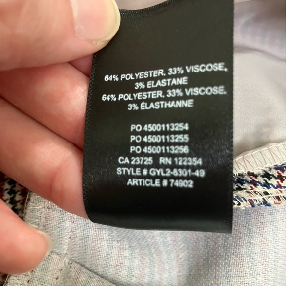 Aritzia Sunday Best Tartine mini houndstooth long sleeve dress - Picture 12 of 12